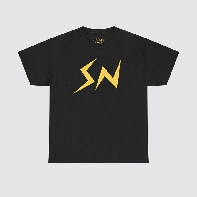 💛🖤 SN Unisex Heavy Cotton Tee — Black, 3XL
