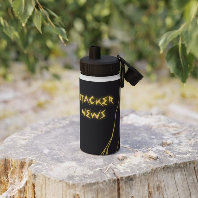 🖤 STACKER EWS Stainless Steel Bottle w/ Sports Lid — White, 12oz