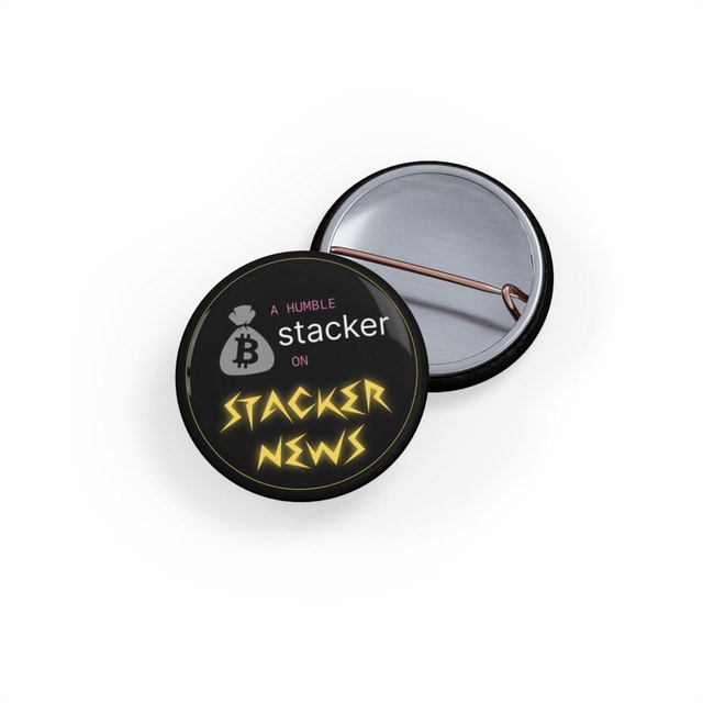 Humble Stacker Button Pins — 1", Round, 1 pc