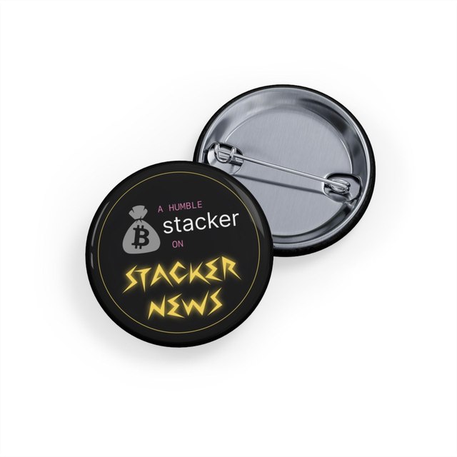 Humble Stacker Button Pins — 1.25", Round, 1 pc