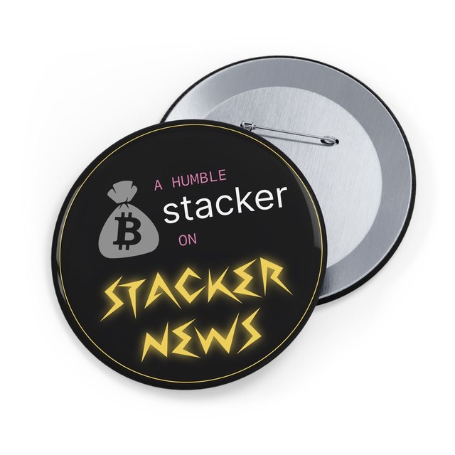 Humble Stacker Button Pins — 3.5", Round, 1 pc
