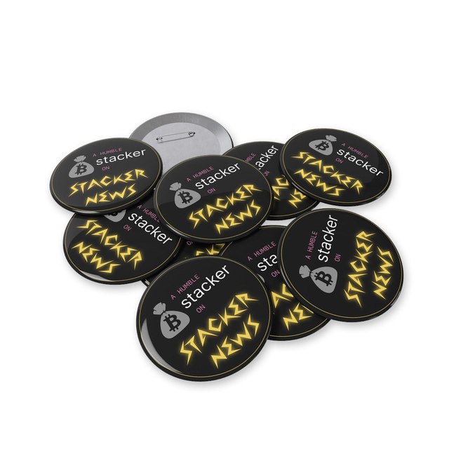 Humble Stacker Button Pins — 3.5", Round, 10 pcs