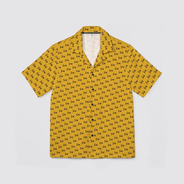 💛🖤 SN Hawaiian Day Camp Shirt — L