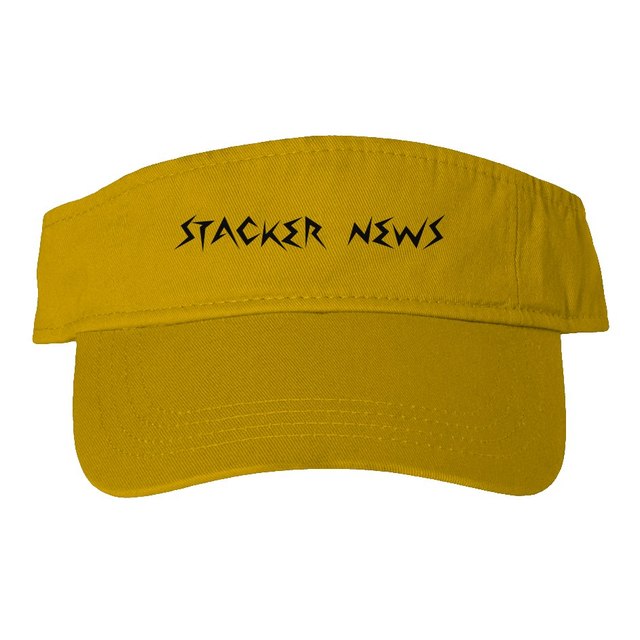 💛🖤 STACKER NEWS Gold Agent Hat — gold, Adjustable