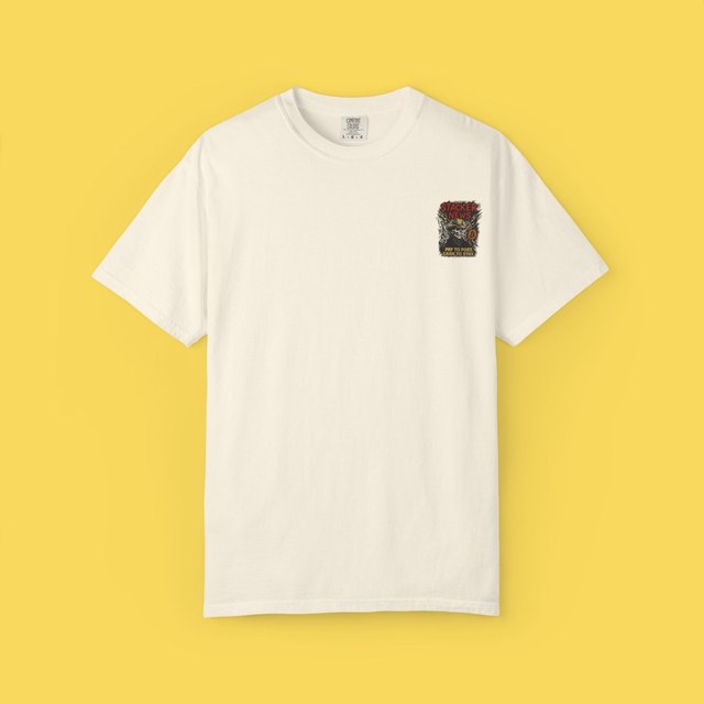 🤍🖤 Vintage Dead Man's Switch Stacker News T-Shirt — Ivory, L