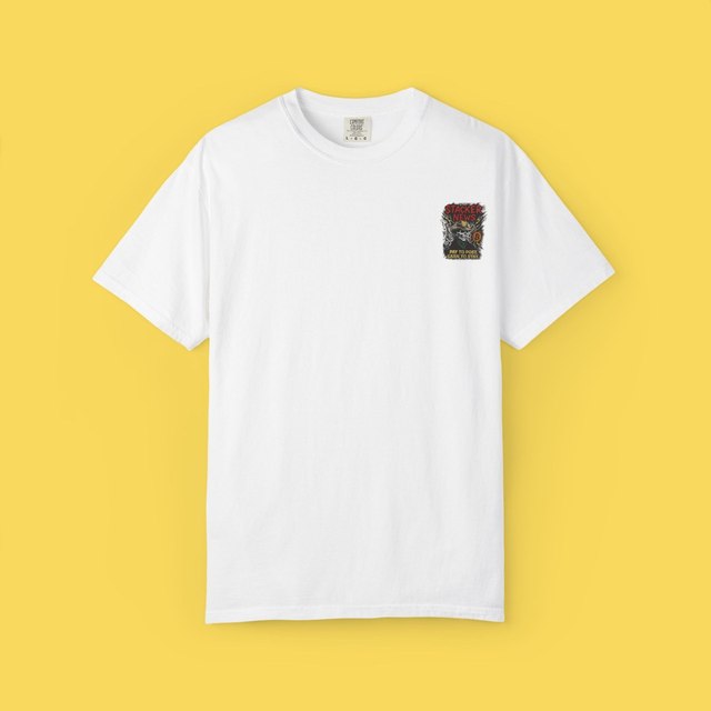 🤍🖤 Vintage Dead Man's Switch Stacker News T-Shirt — White, L