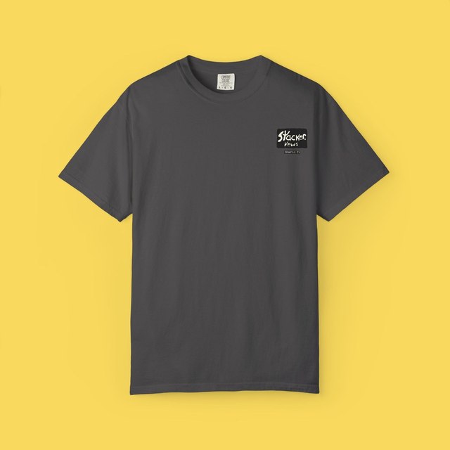🤍🖤 Vintage lngtstore v2 Stacker News T-Shirt — Graphite, XL