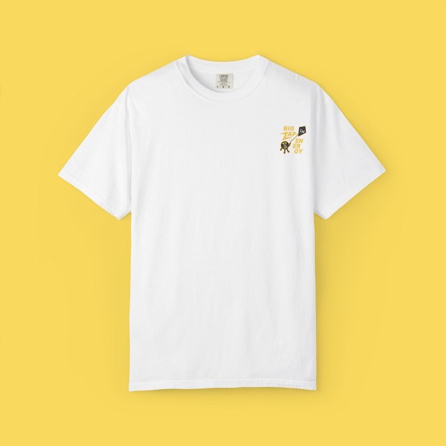 🤍🖤 Vintage BIG Zap Energy - Stacker News T-Shirt — White, M