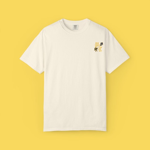 🤍🖤 Vintage BIG Zap Energy - Stacker News T-Shirt — Ivory, 2XL