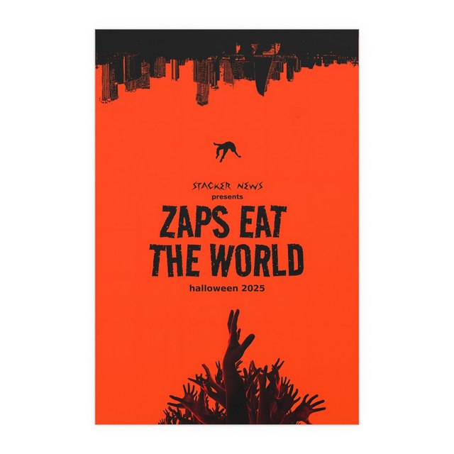 ZAPS EAT THE WORLD — 24" x 36" (Vertical), Semi Glossy