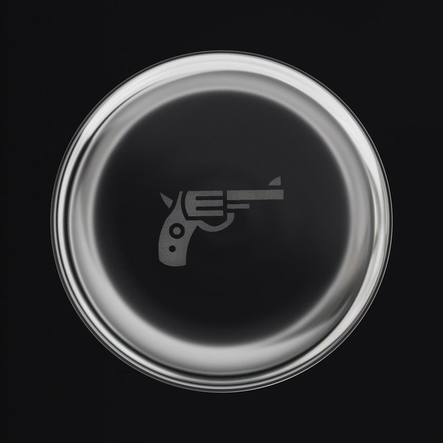 Pistol Engraved - SN Whiskey Glass — 10.5oz