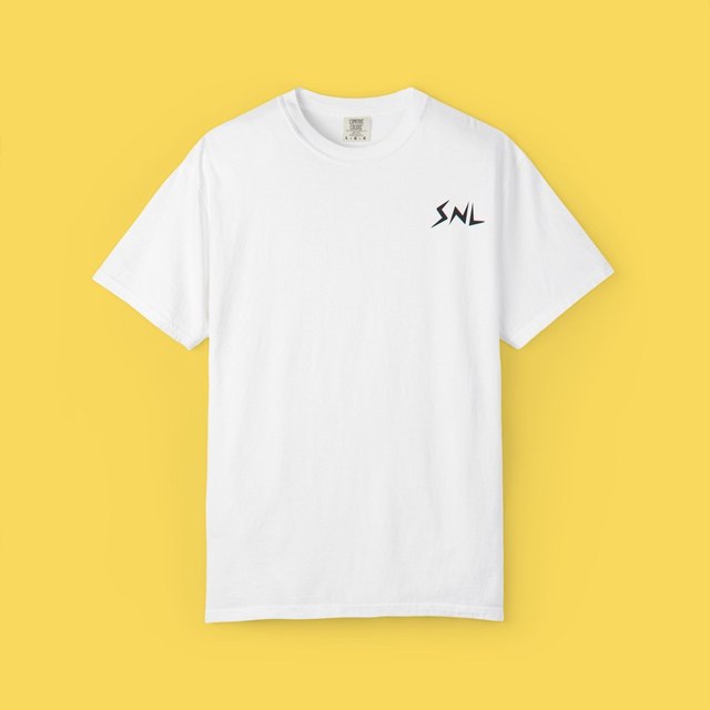 🤍🖤 SNL — Simple Logo Front &amp; Back Tee — White, M