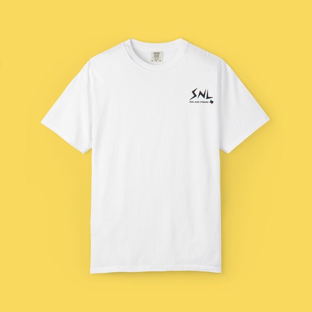 🖤🤍 SNL — Graphic Logo Front &amp; Back Tee — White, S