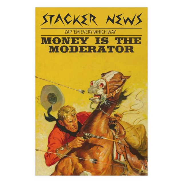 Money is the Moderator Series #02 Zap' em Every Which Way — 32″ x 48″ (Vertical), Semi…