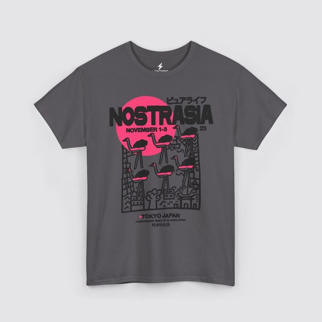🖤 🤍 🩶 🩷 NOSTRASIA Tokyo Japan — Charcoal, M