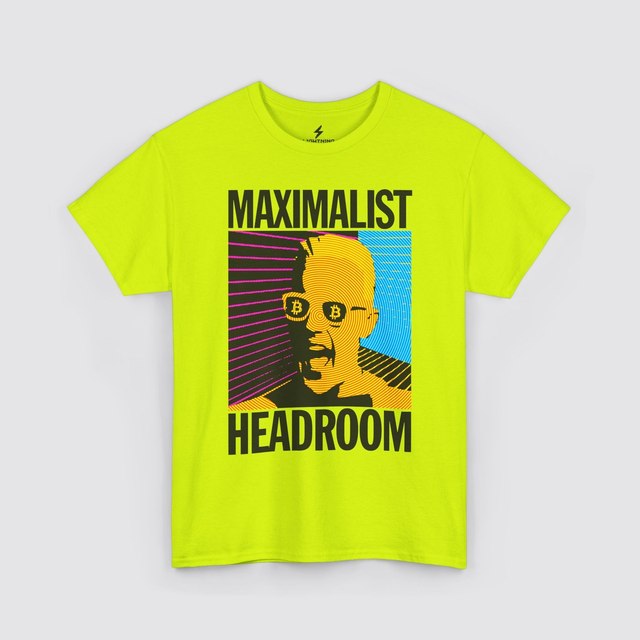 💚 🤍 🧡 🩷 Maximalist Headroom — Neon Green, XL