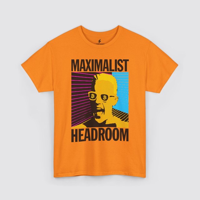 💚 🤍 🧡 🩷 Maximalist Headroom — Orange Pilled, XL