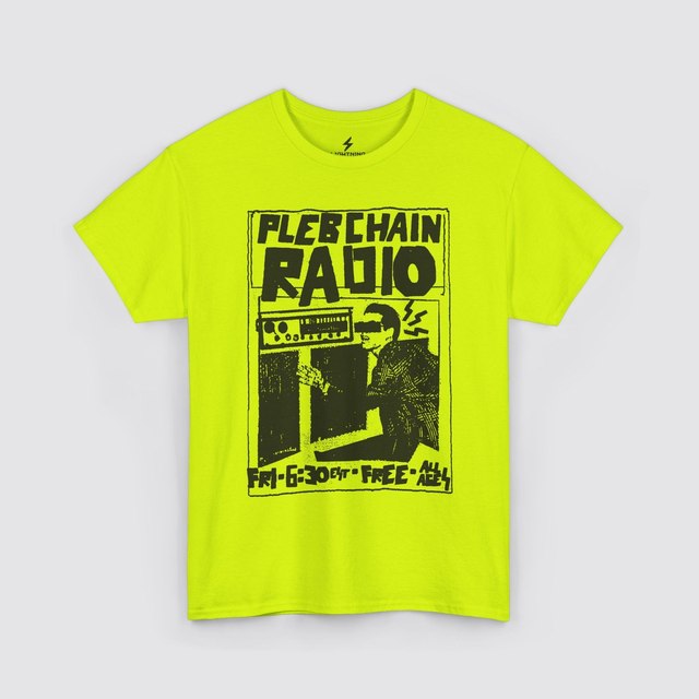 💚 🖤 🤍 🩶 🧡 🩷 Plebchain Radio — Neon Green, S