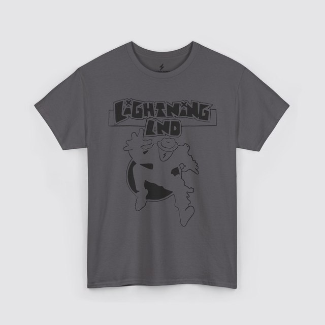💚 🖤 🤍 🩶 🧡 🩷 Lightning LND Take Warning — Charcoal, XL