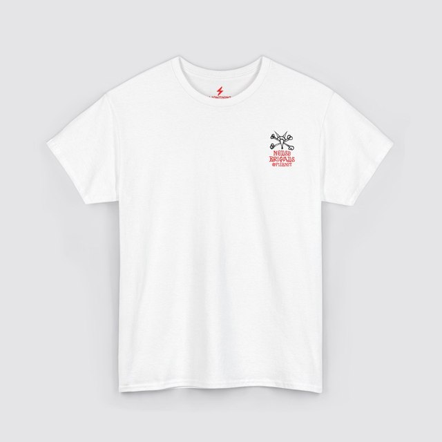 🖤 🤍 🩶 #PlebNet Nodes Brigade — White, M