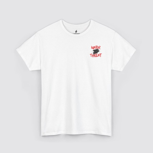 🖤 🤍 🩶 Major Threat — White, XL