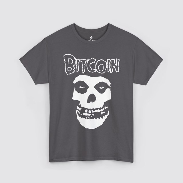 🖤 🩶 Bitcoin Misfit Skull — Charcoal, M
