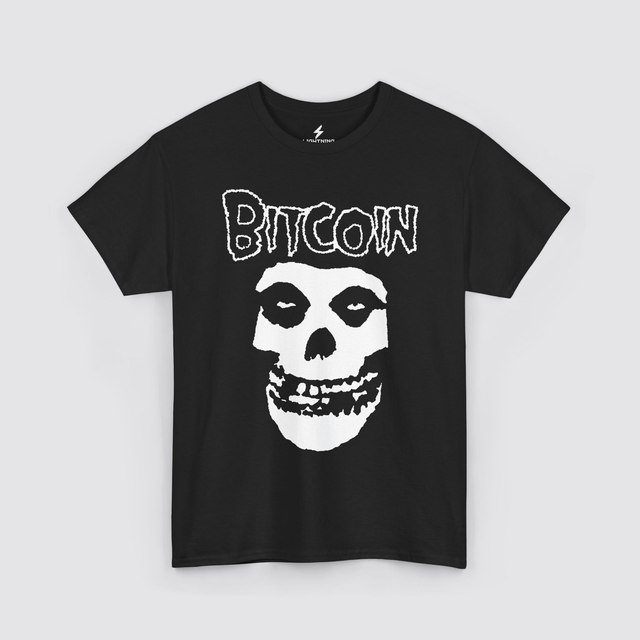 🖤 🩶 Bitcoin Misfit Skull — Black, 4XL