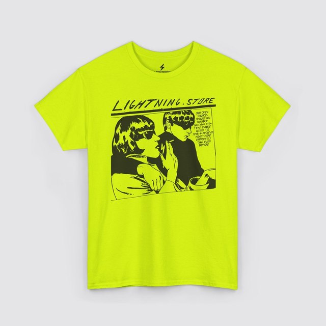 💚 🖤 🤍 🧡 🩶 🩷 Lightning Store Comic — Neon Green, 3XL
