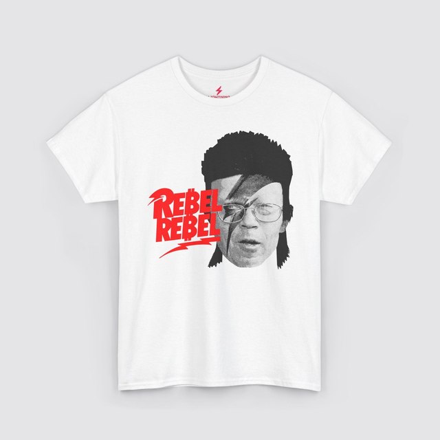 🖤 🤍 🩶 Rebel Satoshi Stardust — White, M