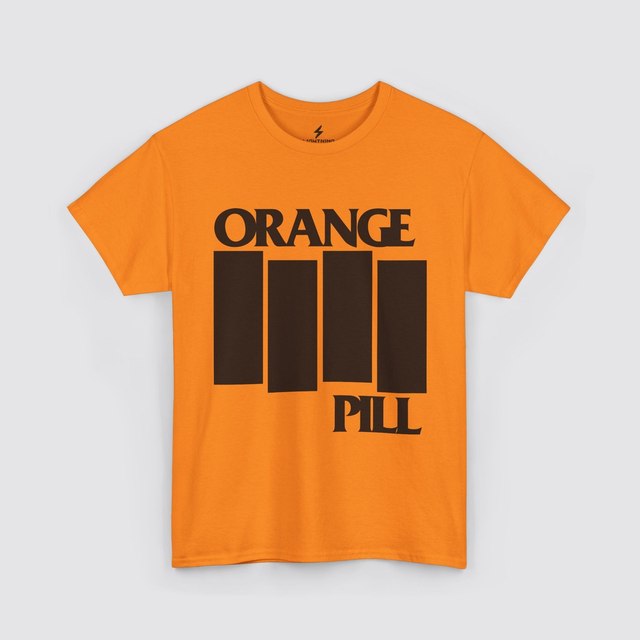 🖤 🤍 🧡 🩶 Orange Pill Bold — Orange Pilled, L