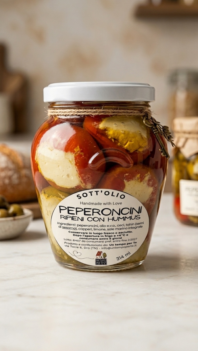 PEPERONCINI ripieni 100% vegetali