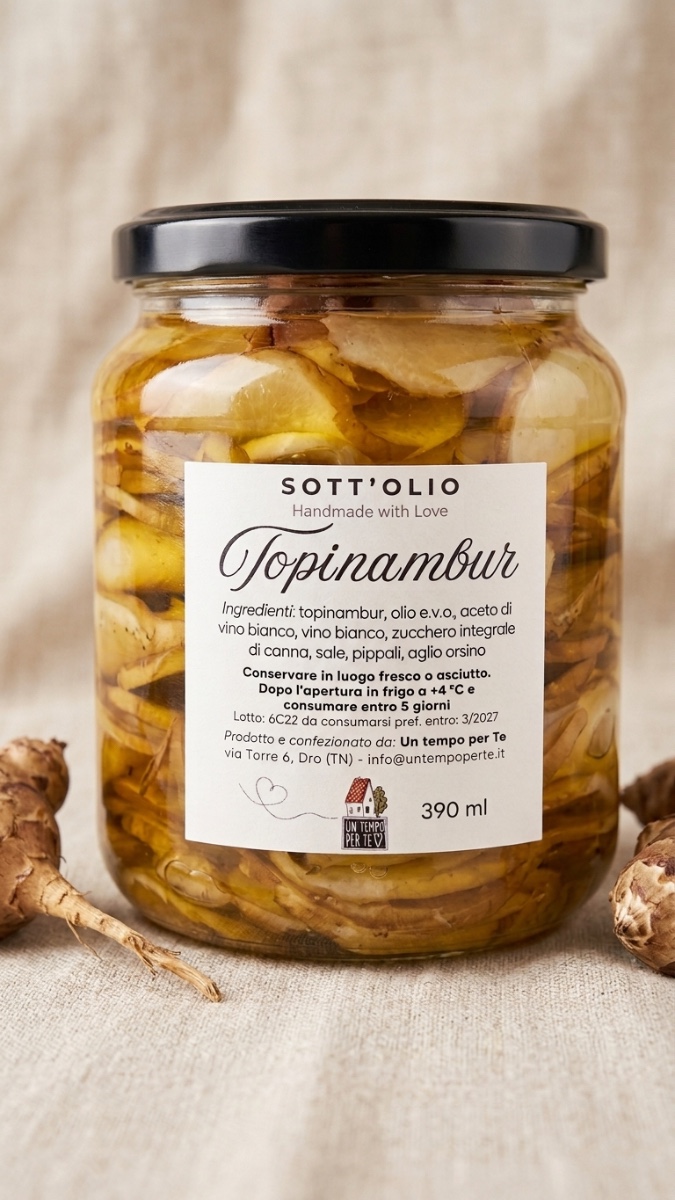 Topinambur Sott'Olio – "Handmade with Love" (390 ml)