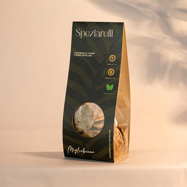 Speziarelli <h6>Crackers al curry ed erba cipollina</h6>