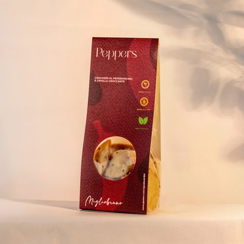 Peppers Crackers al peperoncino e cipolla croccante