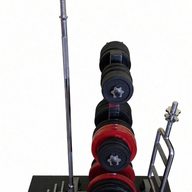 Kit palestra casa 144 kg + bilanciere 160 cm + bilanciere tricipiti + 4 manubri +…
