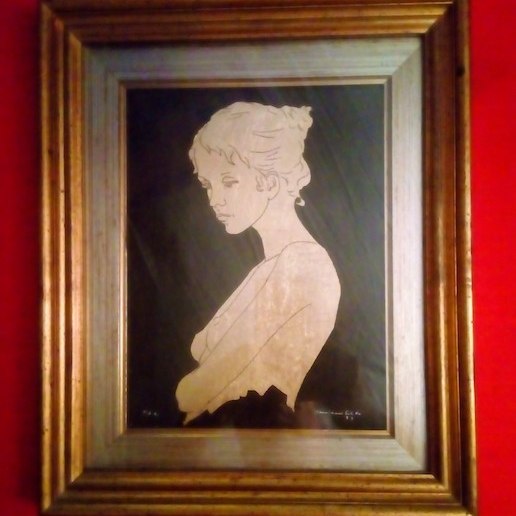 Etching - “Alba” gold leaf 1979