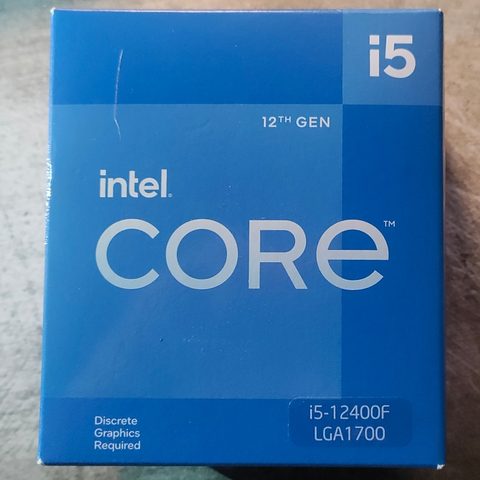 CPU Intel Core i5-12400F