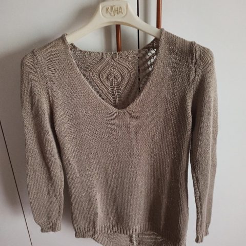 Maglione in cotone forato 🧶
