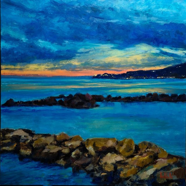 REFRAIN - Dipinto originale ad olio su tavola, 40×40×0,5 cm