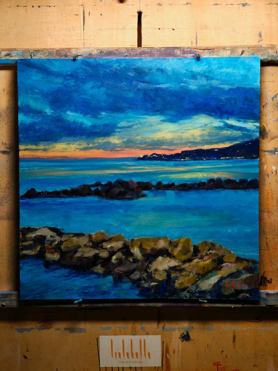 REFRAIN - Dipinto originale ad olio su tavola, 40×40cm — image 2