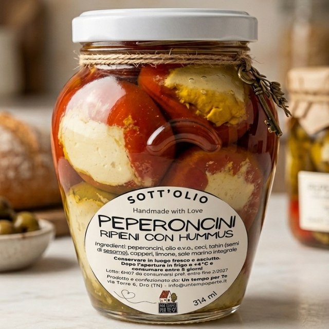 PEPERONCINI ripieni 100% vegetali