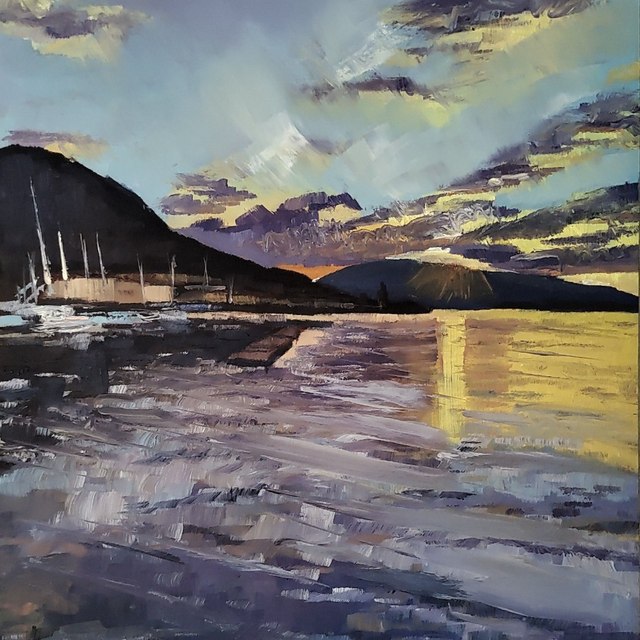 IL RISVEGLIO - Dipinto originale ad olio su tavola telata, 30×40cm