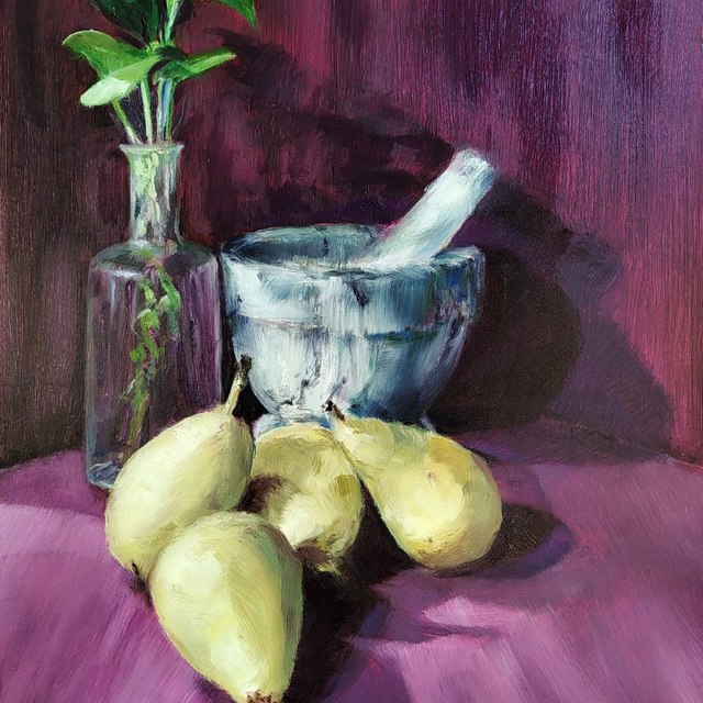 LE COSE CHE PENSANO - Dipinto originale ad olio su tavola, 40×50cm