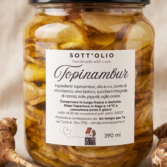 Topinambur Sott'Olio – "Handmade with Love" (390 ml)