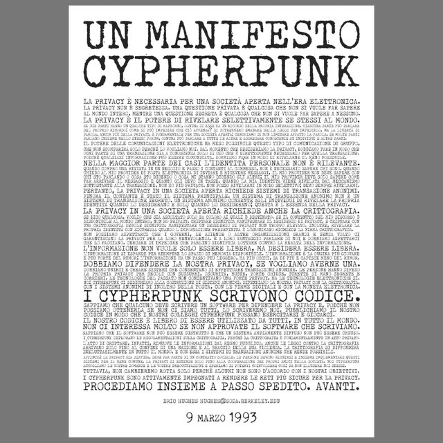 Poster A1 "Un Manifesto Cyperpunk"