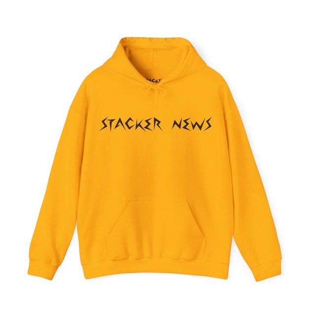 💛🖤 STACKER NEWS Unisex Heavy Blend™ Hoody — Gold, S