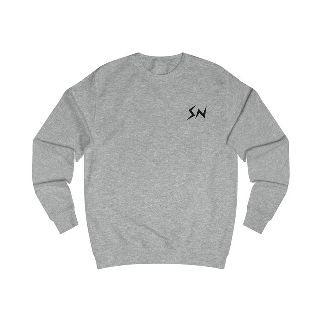 💛🩶🖤 STACKER NEWS Unisex Sweatshirt — Heather Grey, M