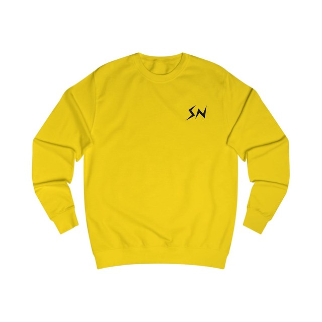 💛🩶🖤 STACKER NEWS Unisex Sweatshirt — Sun Yellow, M