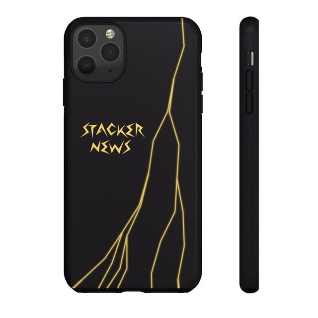 STACKER NEWS iPhone Black Tough Cases — iPhone 11 Pro Max, Glossy