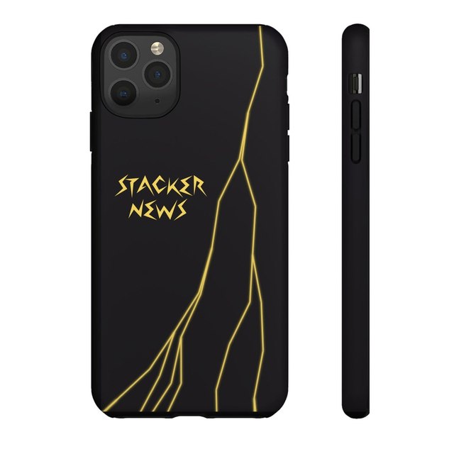 STACKER NEWS iPhone Black Tough Cases — iPhone 11 Pro Max, Matte